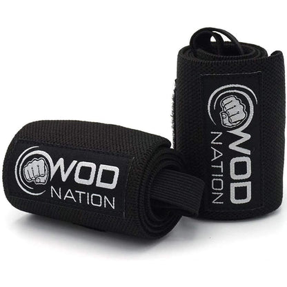 12 Inch Professional Wrist Wraps & Straps for Gym - Black - Apex Athletics