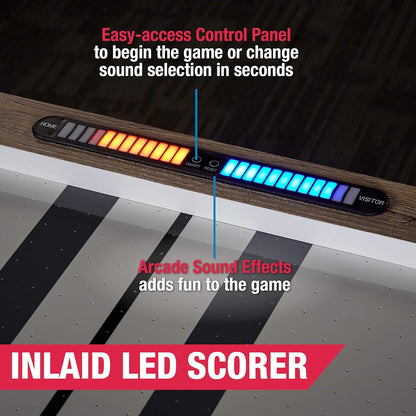 Air Hockey Table with Arcade Electronic Scorer, Perfect for Family Game Rooms - Apex Athletics