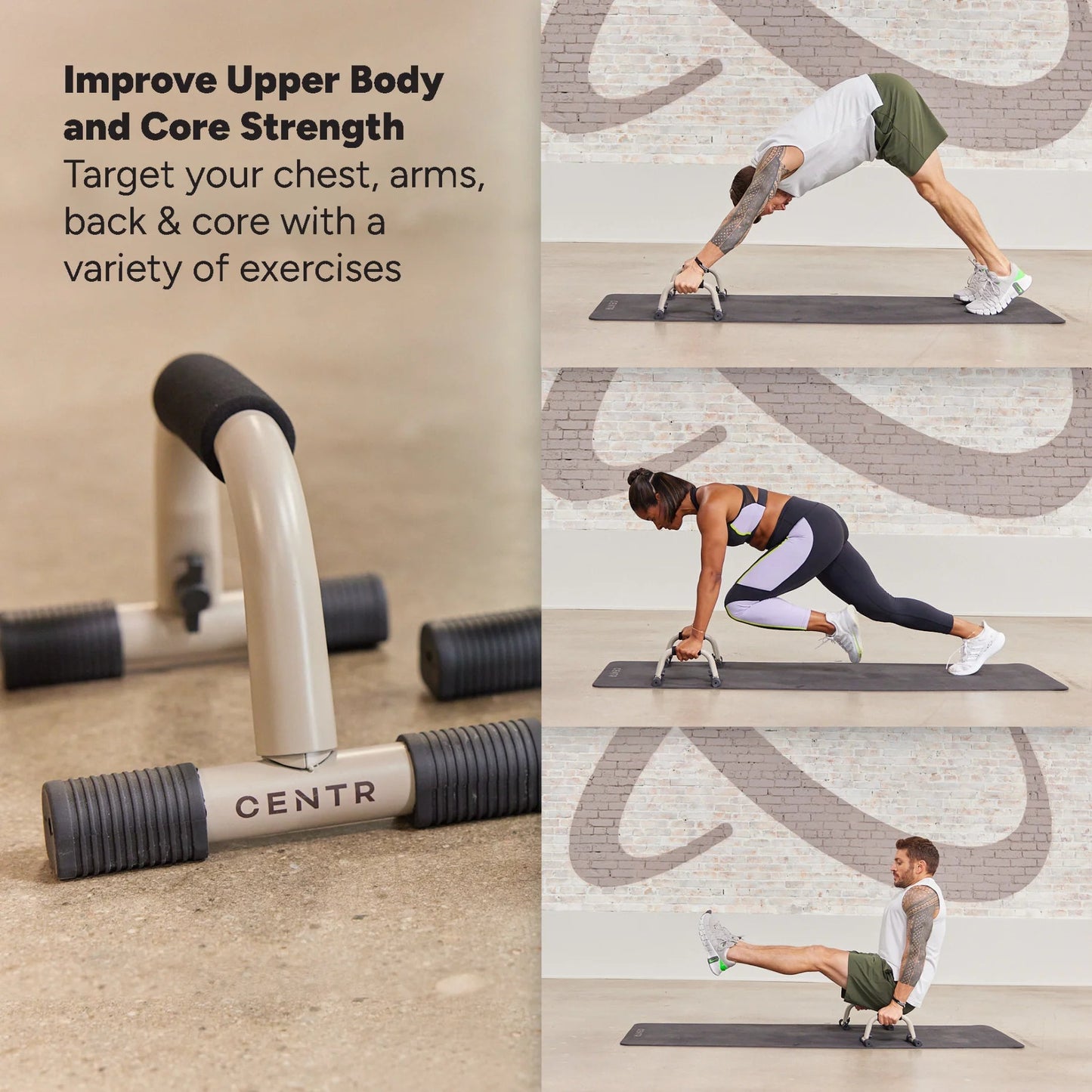 by Chris Hemsworth Push up Handles, Push up Bars + 3-Month Membership - Apex Athletics