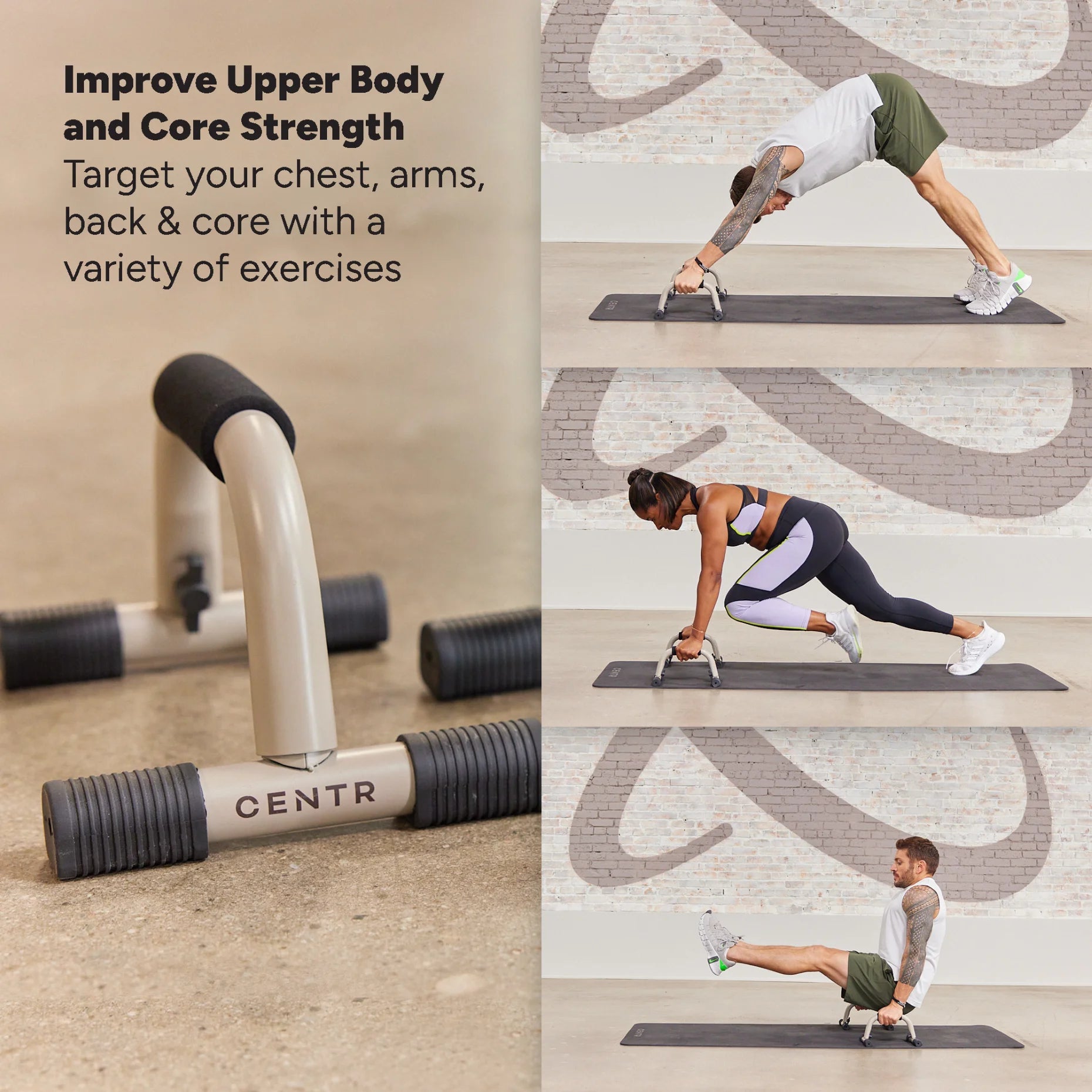 by Chris Hemsworth Push up Handles, Push up Bars + 3-Month Membership - Apex Athletics