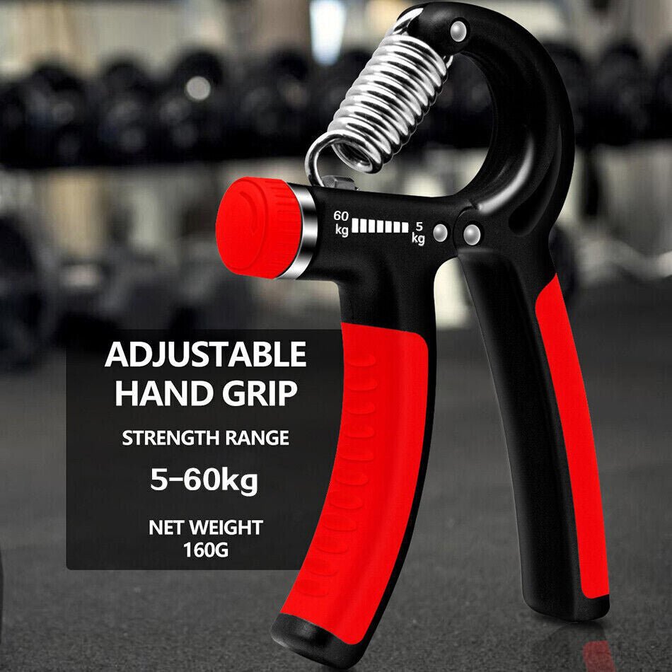 Hand Grip Strength Power Trainer Gripper Strengthener Adjustable Gym Exerciser - Apex Athletics