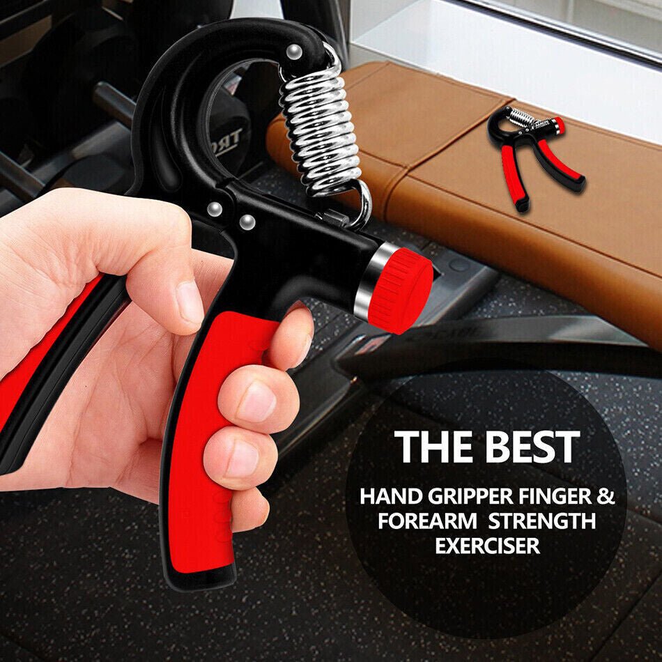 Hand Grip Strength Power Trainer Gripper Strengthener Adjustable Gym Exerciser - Apex Athletics