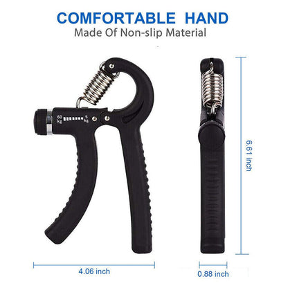 Hand Grip Strength Power Trainer Gripper Strengthener Adjustable Gym Exerciser - Apex Athletics