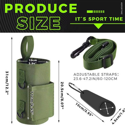Magnetic Gym Sling Bottle Bag - Portable Holder for Workout Accessories - Apex Athletics