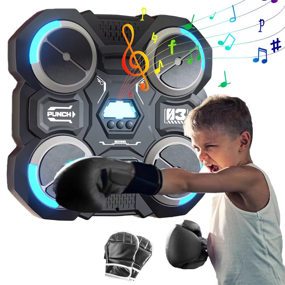 Bluetooth Music Boxing Machine for Kids - Wall Mounted Smart Boxing Fun! - Apex Athletics