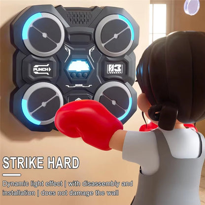 Bluetooth Music Boxing Machine for Kids - Wall Mounted Smart Boxing Fun! - Apex Athletics