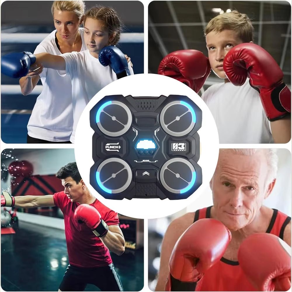 Bluetooth Music Boxing Machine for Kids - Wall Mounted Smart Boxing Fun! - Apex Athletics