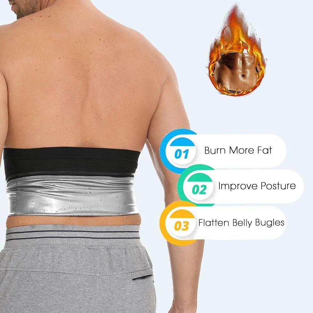 Sauna Waist Trimmer Belt for Men - Apex Athletics