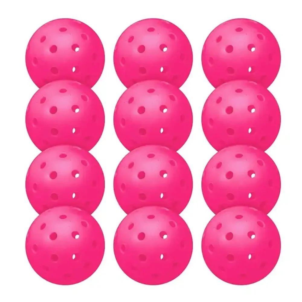 Sports Indoor Outdoor Play Pickleball 40 Hole,4 Pack - USAPA Approved, Pink - Apex Athletics
