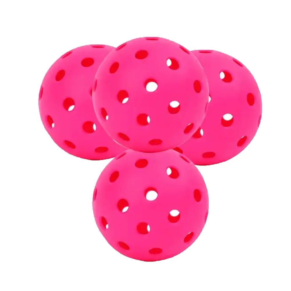 Sports Indoor Outdoor Play Pickleball 40 Hole,4 Pack - USAPA Approved, Pink - Apex Athletics