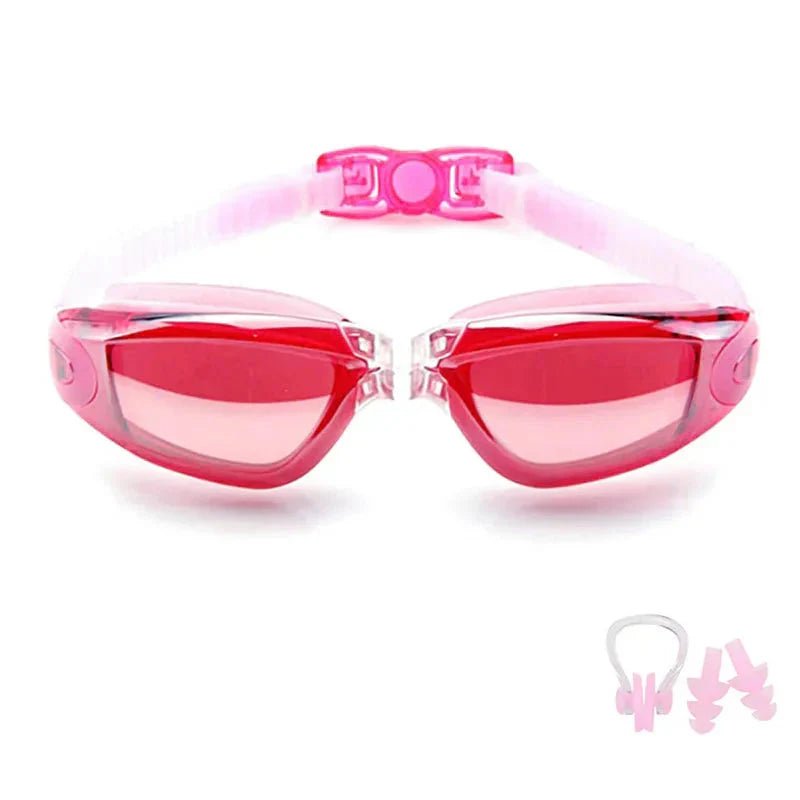 Anti-Fog Silicone Swim Goggles - UV Protection, Waterproof, Adjustable Fit - Men, Women, Kids - Apex Athletics