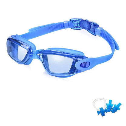 Anti-Fog Silicone Swim Goggles - UV Protection, Waterproof, Adjustable Fit - Men, Women, Kids - Apex Athletics