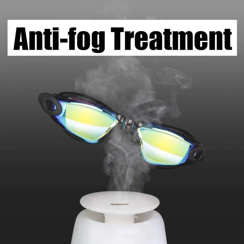Anti-Fog Silicone Swim Goggles - UV Protection, Waterproof, Adjustable Fit - Men, Women, Kids - Apex Athletics