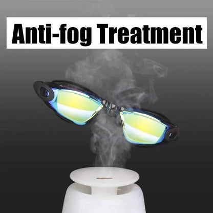 Anti-Fog Silicone Swim Goggles - UV Protection, Waterproof, Adjustable Fit - Men, Women, Kids - Apex Athletics