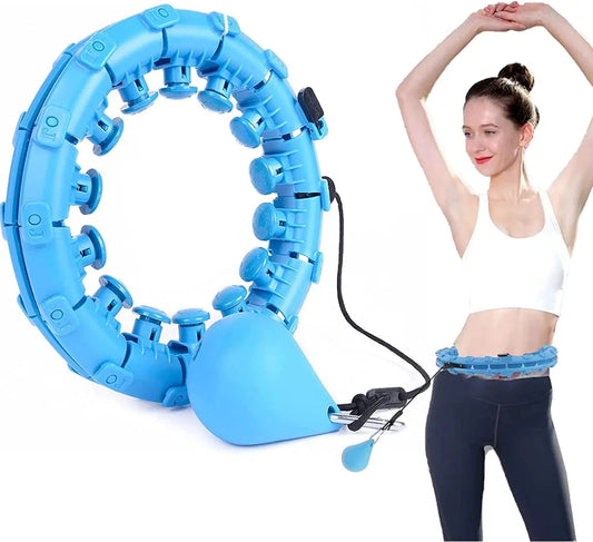 Weighted Hula Hoop – Adjustable Fit Hoop for Weight Loss - Apex Athletics